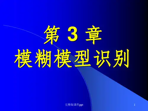 《模糊数学教案》PPT课件