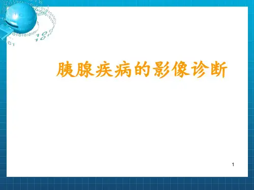 胰腺疾病的影像学诊断PPT课件