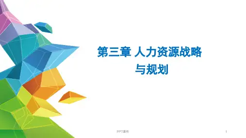 人力资源战略与规划  ppt课件