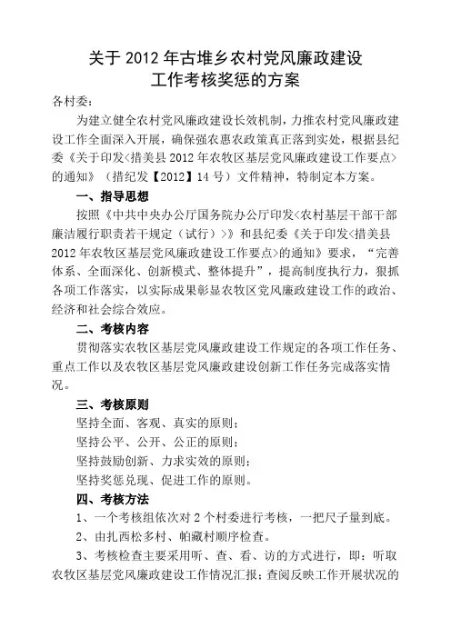 党风廉政建设责任制考核制度及奖惩措施1