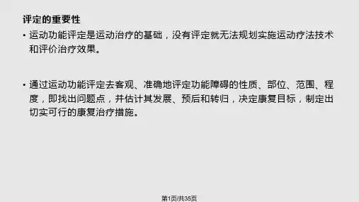 运动功能评定PPT课件