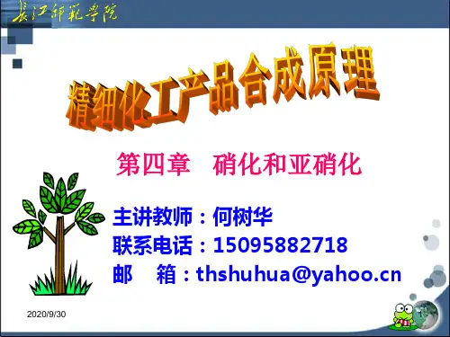 第四章 硝化及亚硝化 精细化工产品合成原理课件