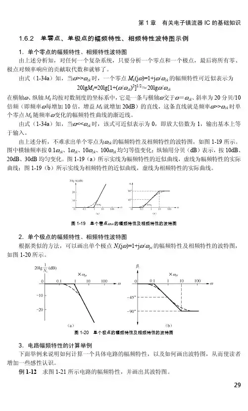 1.6.2 单零点、单极点的幅频特性、相频特性波特图示例[共2页]