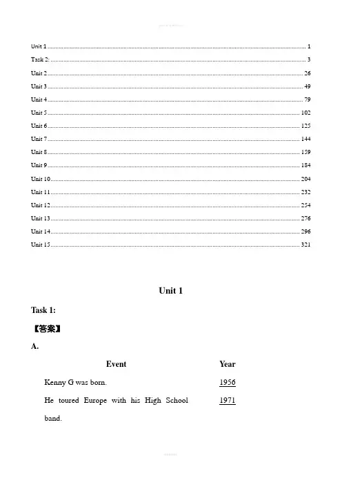 现代大学英语听力4_全册答案及原文