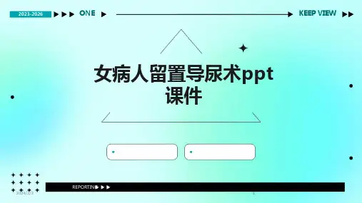 2024版年度女病人留置导尿术ppt课件