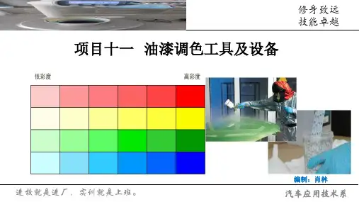 油漆调色工具及设备