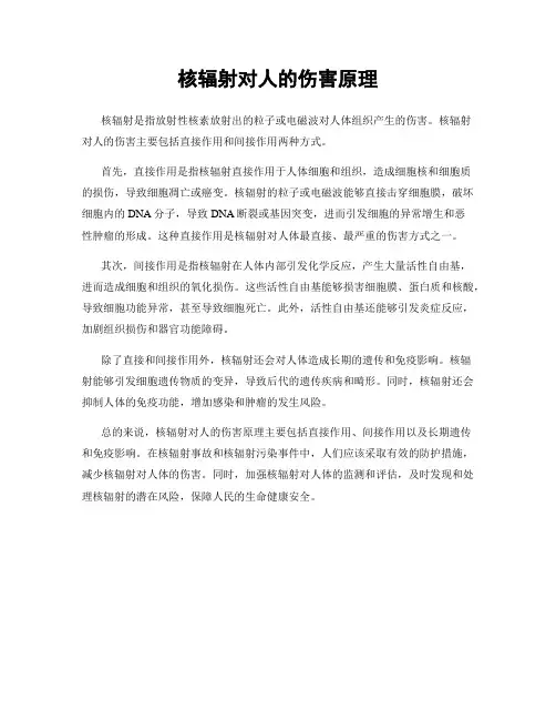 核辐射对人的伤害原理