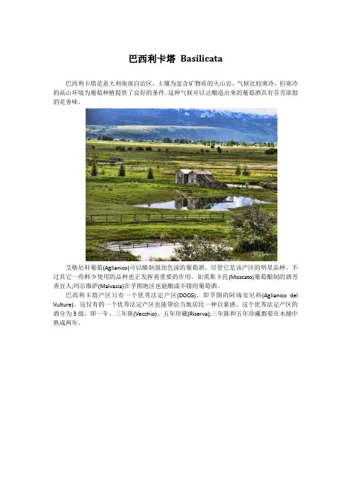 意大利产区—巴西利卡塔
