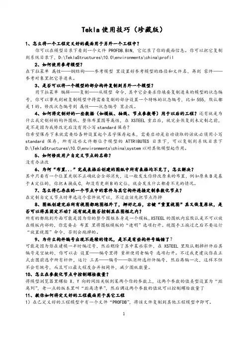 Tekla使用技巧(珍藏版)