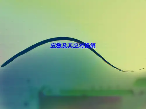 应激及其应对提纲  PPT课件
