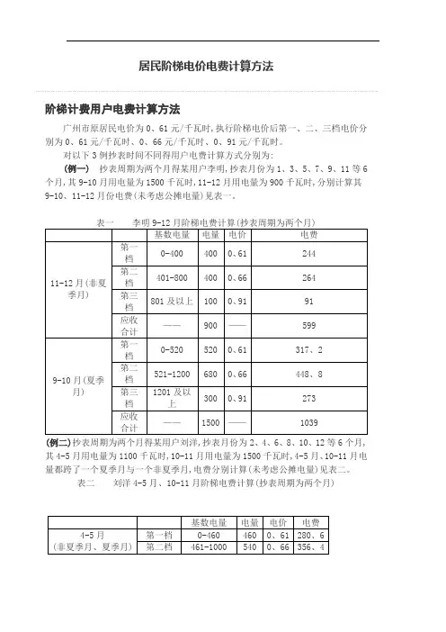 居民阶梯电价电费计算方法-民用梯价电费怎么计算