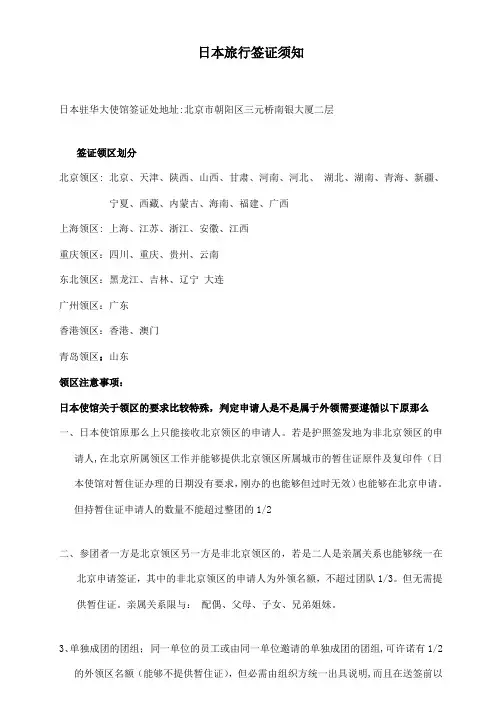 日本签证完整版