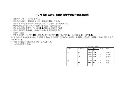 畜禽圈舍设计方案--家禽