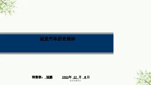 起亚品牌历史课件