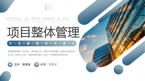 项目整体管理
