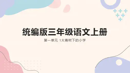 大青树下的小学ppt课件