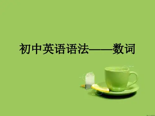 初中英语语法_数词