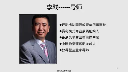 赢利模式李践PPT课件