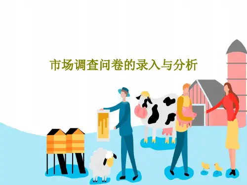 市场调查问卷的录入与分析35页PPT