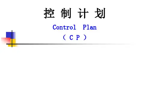 控制计划(CP)