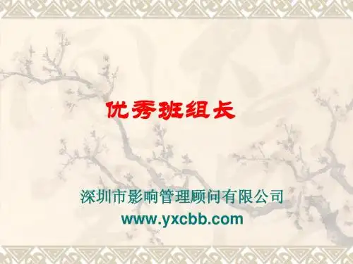 班组长课件(团队建设)