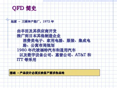 QFD基础知识培训27张课件