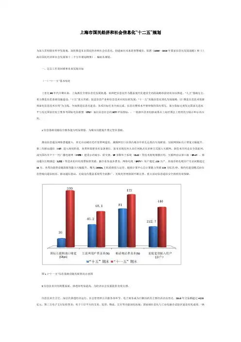 上海十二五信息化发展规划
