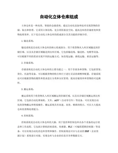 自动化立体仓库组成