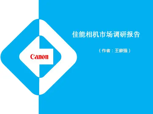 佳能相机市场调研报告
