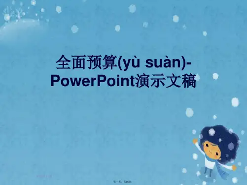 全面预算-PowerPoint演示文稿