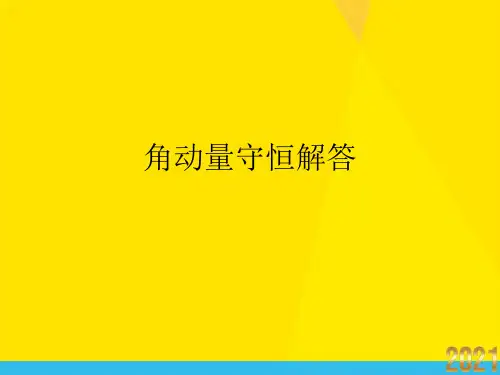 角动量守恒解答