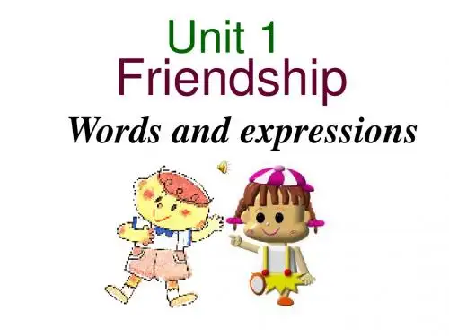 Book1Unit 1Words and expressions