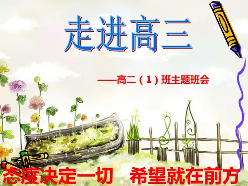 走进高三主题班会PPT课件