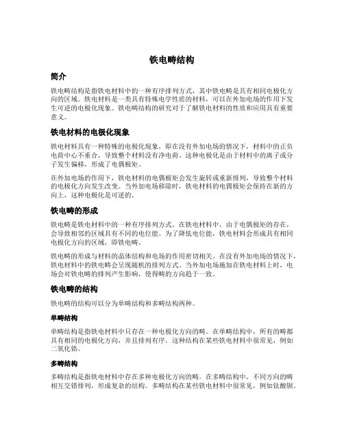 铁电畴结构