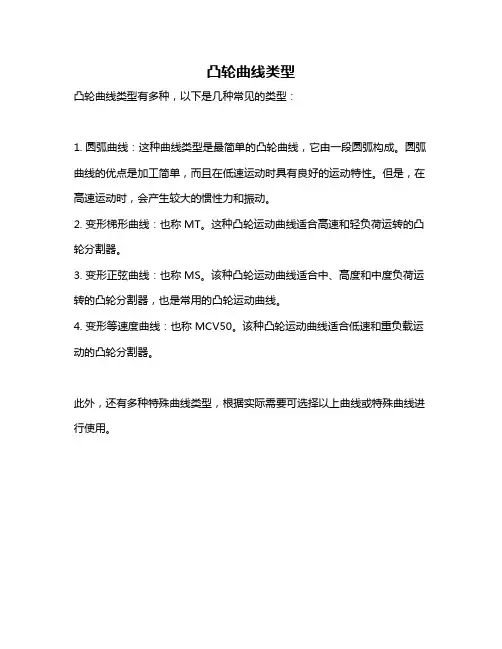 凸轮曲线类型