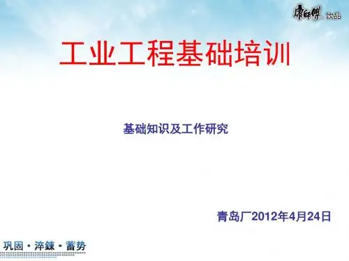 工业工程基础培训课件(PPT 55张)