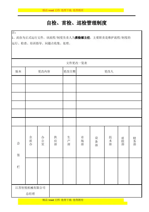 自检、首检、巡检管理制度[1]