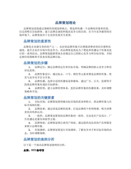 品牌策划理论