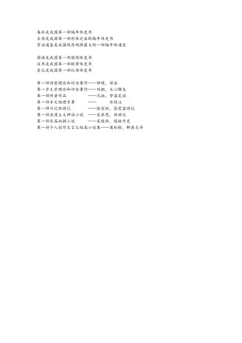 中国文学史