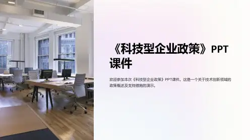《科技型企业政策》课件