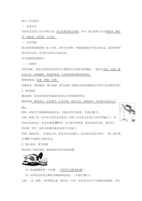 图文、表文转化技巧