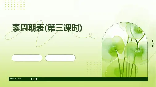 素周期表(第三课时)