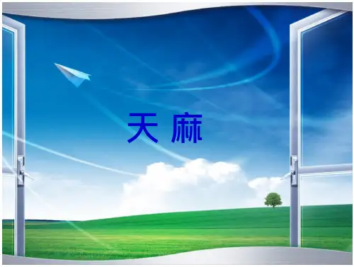 中药药理 天麻 天麻(15页)