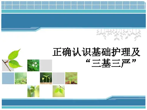 护理三基三严优质课件ppt