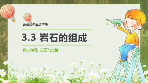 3.3岩石的组成(课件)-四年级下册科学同步备课系列教科版(2017)公开课教案教学设计课件