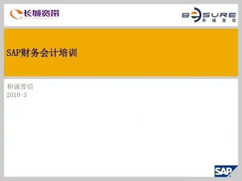 SA财务会计模块简述PPT课件