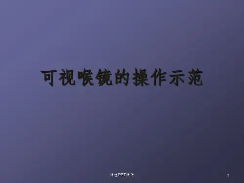 可视喉镜ppt课件