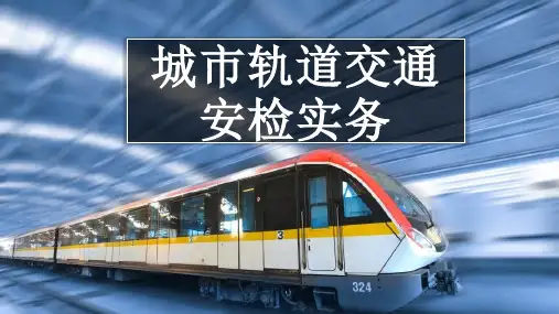 城市轨道交通安检工作概述