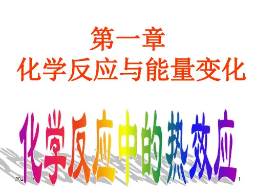 第一节-化学反应的热效应PPT课件