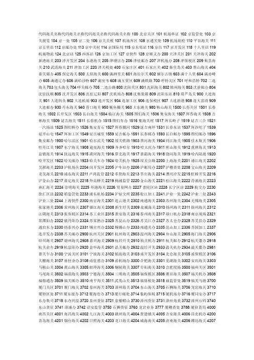 全国海关编码